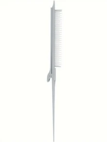 1件專業沙龍美髮梳子 黑色多功能挑染夾梳 用於髮型造型 防靜電梳 - 彩色 - 查看 9
