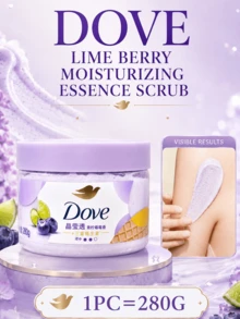 Dove Moisturizing Body Scrub, 280g Full Size, Lime Berry Scent, Long-Lasting Fragrance, Gentle Exfoliating Body Scrub, Moisturizes Dry And Rough Skin, Daily Skincare - Lime Berry Body Scrub - View 4