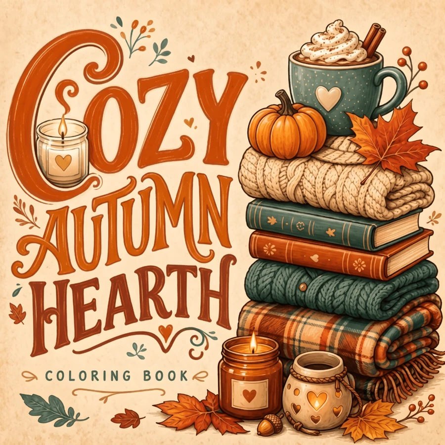 Warm Spring Coloring Book, 24 Pages, 20cm*20cm, Glossy Cover, 120g ...