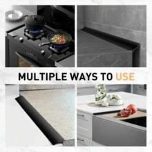 1 / 2pcs T-Shaped Stove Heat-Resistant Gap Strips, Silicone-Filled Strips, Silicone Sealing Strips, Waterproof And Oil-Proof Embedded Strips, They Are Closely Attached To The Gap Of The Stove Edge, Suitable For The Gap Of The Kitchen Countertop - A - View 6