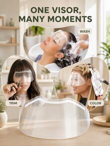 100 miếng che mặt trong suốt dùng một lần, mặt nạ mắt cho salon tóc, dụng cụ bảo vệ khi nhuộm tóc, miếng che mặt khi tắm, miếng che nối mi, dụng cụ làm đẹp xăm lông mày, mặt nạ bảo vệ chống nước, phù hợp cho tạo kiểu tóc và vật tư salon - Nhiều màu - Xem 11