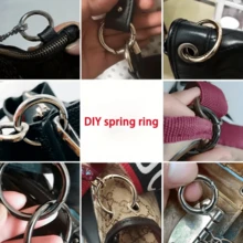 10/20/30 Pcs Flat Trigger Snap Rings O-Rings, Metal Keychain Rings, Used For Keychains, Bags, Wallets Round Clips - Keychain Hooks Replacement Keyring Lanyard DIY Crafts - Multicolor - View 8