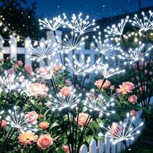 Outdoor Solar Powered Fireworks Lights, Outdoor Garden Decorative Lights, Christmas And Halloween Holiday Garden Twinkling Fireworks Lawn Lights, Portable Yard Decorative Lights, Suitable For Yard, Patio, Garden, Deck And More - Solar Starburst Light - View 2