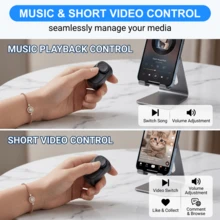 Kontrol Jarak Jauh Cincin Penggulir untuk Platform Media Sosial Utama, Video Pendek, Kontrol Jarak Jauh Nirkabel Kompatibel dengan iPhone/Android, Kamera untuk Ponsel, Kontrol Jarak Jauh Nirkabel Ponsel Penggulir Bebas Genggam, Pengontrol Foto, Alat Bantu Selfie, Kontrol Jarak Jauh Katrol, Baterai 40 mAh - JX-11pro multiwarna - View 3