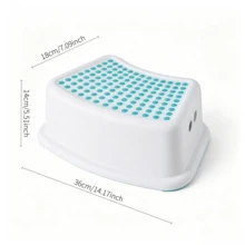 2pcs Anti-Slip Stool, Curved Design Fitting Toilets, Pedal With Anti-Slip Raised Dots, Stable And Anti-Slip Base. It Can Be Stored Closely Against The Toilet When Not In Use Without Occupying Extra Space. - Multicolor - View 11