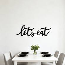 1件鐵製牆面裝飾 Eat Together 金屬標誌，餐廳標誌，廚房裝飾，適用於廚房牆面與餐廳牆面裝飾金屬字母 - A - 查看 8