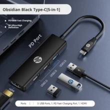 HP Apple IPhone & IPad USB-C Hub, Multi-Port Adapter With HDMI For Ultra HD Screen Mirroring, Compatible With IPhone, IPad, Laptop, MacBook, Stylish Type-C Docking Station - View 8