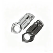 金屬 EDC 紓壓手玩玩具，可折疊旋轉滑動口袋小工具，附開瓶器，動態桌面專注配件，送給辦公室男性的創意禮物 - 帶環款式 - 查看 11