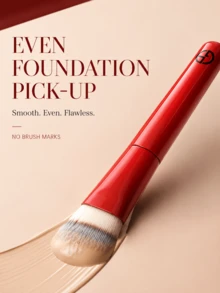 Giorgio Armani Armani Red High-End Foundation Brush-TMKT, With Packaging, 17cm Long, Streak-Free Application, Firm And No Shedding, Suitable For All Liquid Foundations - Foundation Brush - View 6