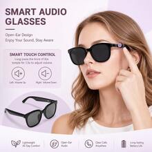 SENBONO New AI Translation Smart Audio Glasses - Hall Sensor One-Button Start, Wireless Call, Music Playback, Hands-Free Phone Calls, Camera Control, Wake-Up Voice Fashion Smart Glasses For Men And Women - View 7