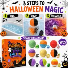 Halloween Themed Bath Bombs With Surprise Inside, Creamy Bubbles For Bathing Fun - Halloween Theme - View 4