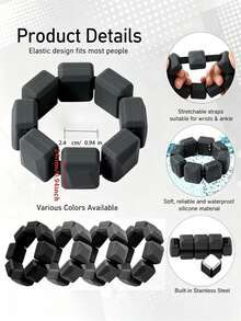 Magnetic Ankle/Wrist Weights, Waterproof & Non-Slip, Adjustable & Stackable, Suitable For Yoga, Pilates, Swimming, Gym Workouts And Daily Training, Unisex Fitness Gift - Multicolor - View 3