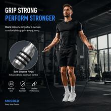 MOGOLD Precision Bearing Jump Rope – Aluminum Alloy Handles, Steel Wire Cable, Non-Slip Silicone Grip, Adjustable Length For All Fitness Levels - T77-dS - View 6