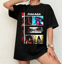 Unisex Celebrity-Print T-Shirt - A Gift For Fans - 黑色 - 查看 1