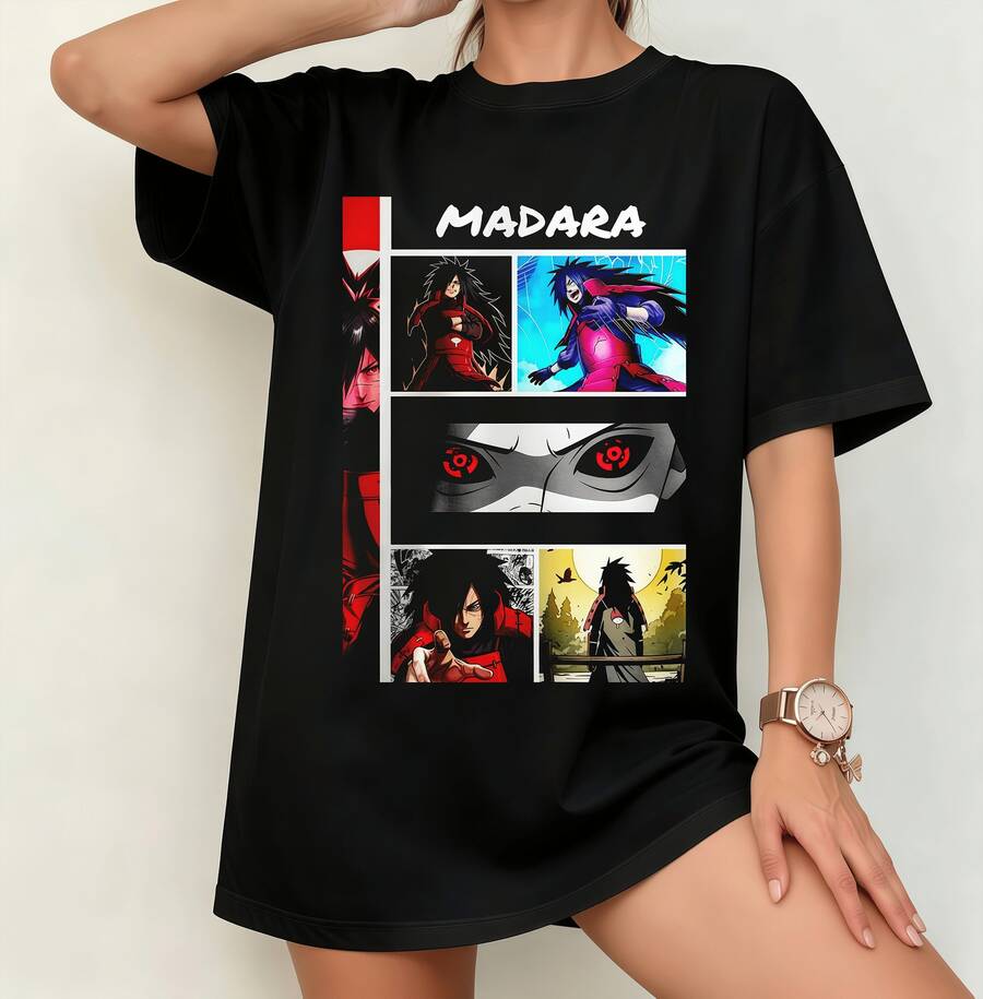 Unisex Celebrity-Print T-Shirt - A Gift For Fans - 黑色 - 查看 1