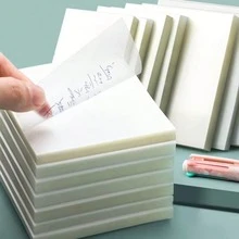 1pc Transparent Sticky Notes, Suitable For Elementary And Middle School Students, Removable Memo Pad, Large Size, For Recording Errors And Notes, School Supplies - One-size - View 12
