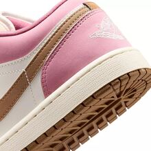 Nike Air Jordan 1 Low Women's Shoes Desert Berry/Sail/Lt British Tan/Chalk DC0774-609 | Low-Top Versatility, Everyday Wearable - 桃粉色 - 查看 3