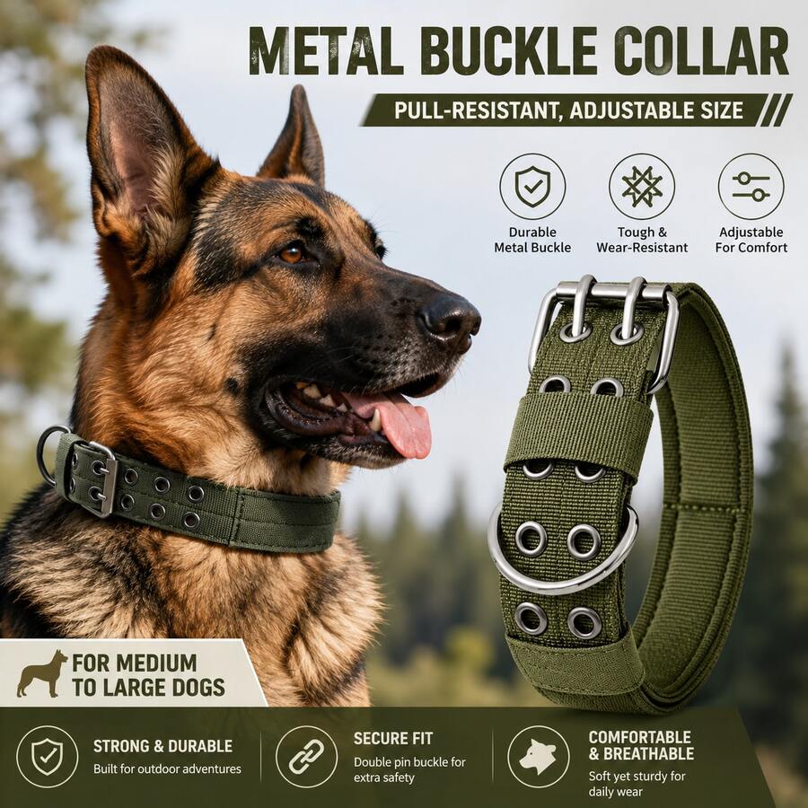 1pc Adjustable No-Pull Dog Head Collar, Durable Training Halter With Soft Padding For Medium & Large Dogs - Multicolor - View 1
