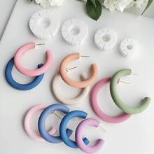 Soft Ceramic Earring Mold Making Kit, Round Earring Making Mold, Tools For Creating Soft Ceramic Art Earrings - White - View 6