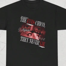 Tony Eyes Never Lie Vintage Minimal Portrait Graphic Unisex Tee Coordinati Estivi Donna - Black - View 1