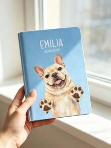 Custom Pet Watercolor Portrait Notebook, Personalized Modern Minimalist Notebook, Custom Pet Portrait Notebook, Personalised Watercolour Pet Journal, Personalised Photo Illustration Gift, Wedding Accessories, Holiday Essential, Wedding Gifts - Multicolor - View 8