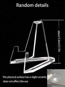 1/5/10/20pcs Acrylic Card Display Stand Frame Support Base Decorative Card Holder Suitable For Various Cards Mini Card Holder Paper Table Number Holder Base Halloween Christmas Wedding Party - X - View 2