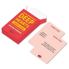 全新情侶卡牌遊戲，55張卡片設計，大膽刺激的對話遊戲卡，完美營造任何派對氛圍，適合約會之夜、週年紀念、情人節與聖誕節 - Deep Hearts - 查看 4