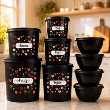 Kit Vasilhas Organizador Mantimentos Cozinha Peças + Bowls Redondos Plástico Resistente - Visão 12