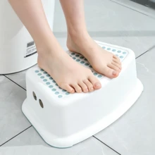 2pcs Anti-Slip Stool, Curved Design Fitting Toilets, Pedal With Anti-Slip Raised Dots, Stable And Anti-Slip Base. It Can Be Stored Closely Against The Toilet When Not In Use Without Occupying Extra Space. - Multicolor - View 2