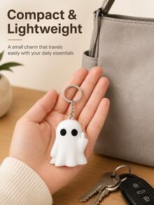 Cartoon Ghost Bag Charm Keychain, Cute Halloween Pendant, Suitable For Handbags, Backpacks, Wallets And Keys, Party Favors And Autumn Gifts - Multicolor - View 4