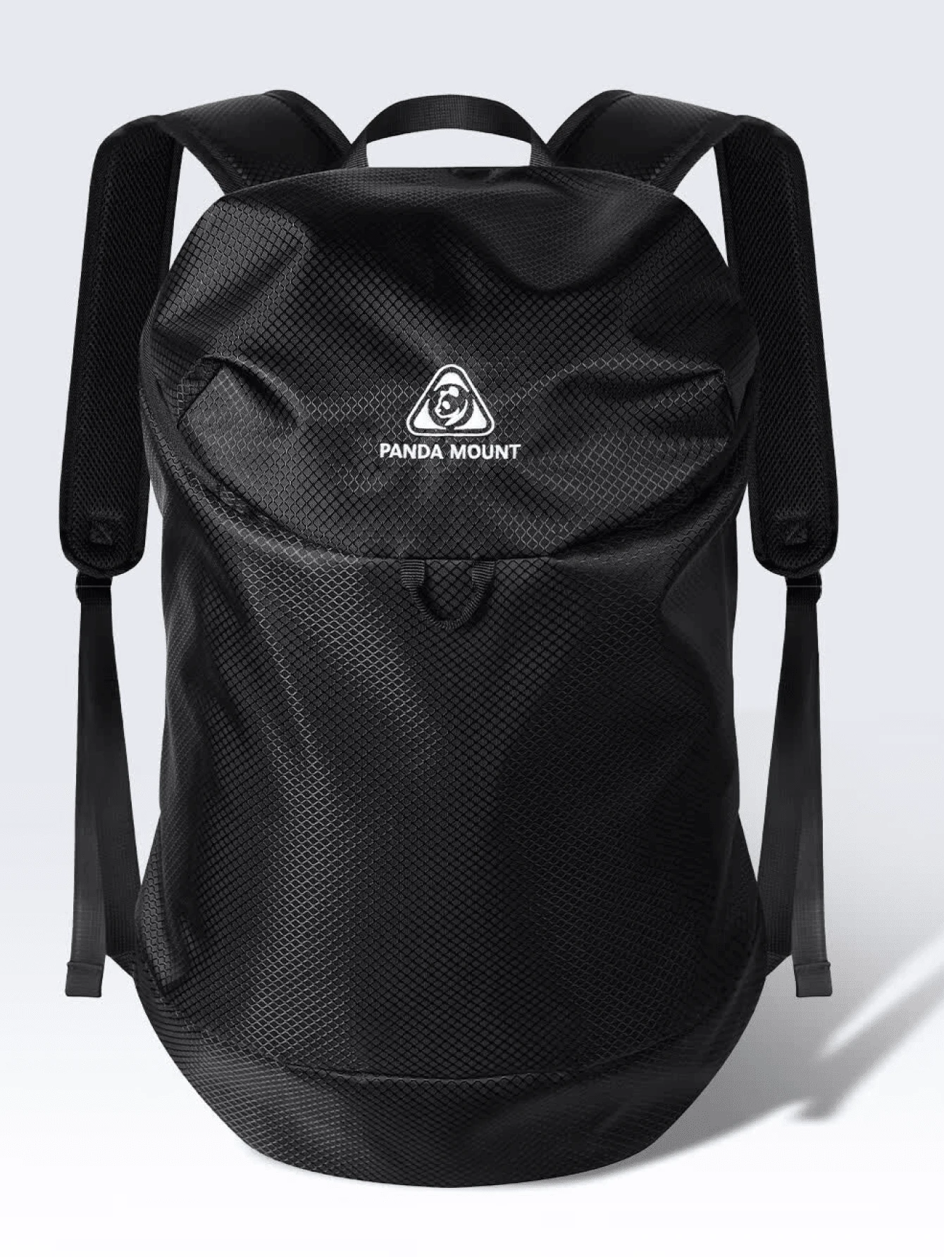 CAMEL CROWN 13L Roll Top Drawstring Backpack, Water Resistant Lightweight Casual Daypack, Portable Rucksack For Hiking Travel Camping Daily Commute - Phantom Black - View 1