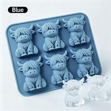 3D Cute Cow Shaped Soft Silicone Ice Cube Mold, Suitable For Whiskey, Cocktails And Baking, Also For Independence Day, Christmas, Halloween And Holiday Decoration Gifts - Multicolor - View 9