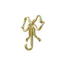 1/4 Gold Bow Wall Hook | Metal Material Wall-Mounted Baked Lacquer Craft Easy Installation, Used For Hanging Keys, Entryway, Bathroom Or Living Room Decoration, Practical Hook, Other Hooks, Wall Hooks, Functional Hooks - Multiple Styles - View 9