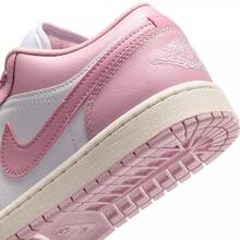 Nike Air Jordan 1 Low Women's Shoes Iced Carmine/White DC0774-607 | Low-Top Versatility, Everyday Wearable - 粉紅白色 - 查看 3