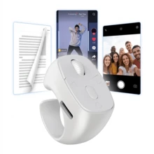 Control remoto anular multifunción inalámbrico para pasar páginas, controlador portátil de obturador de cámara para iPhone, tableta y Android, recargable, aplicación para pasar páginas, batería integrada de 40mAh - Multicolor JX-11 - Ver 12