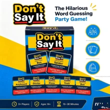 50 Pcs Round Corner Scratch-Resistant Handmade Word Cards, Portable Party Card Game "Don't Say It" - Poet Edition, Perfect For Camping, Travel, Gatherings, And Holiday Gifts - Multicolor - View 8