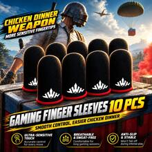 10 buah Sarung Jari Game, Pola Indah, Pelindung Jempol Geser Layar Sentuh Sempurna, Sarung Jari Pemain Game Mobile Profesional, Aksesori Ponsel, Genggaman yang Lebih Baik untuk Pemain Game Mobile - MultiWarna - View 2