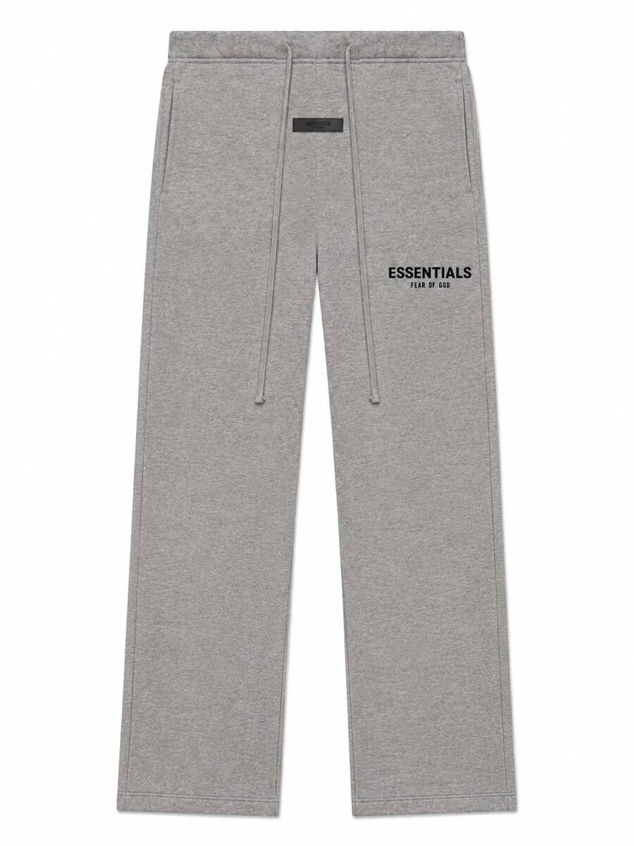 Fear Of God Essentials Dark Oatmeal Relaxed Sweatpant (SS22) Unisex - 深色燕麥色寬鬆運動褲 - 查看 1