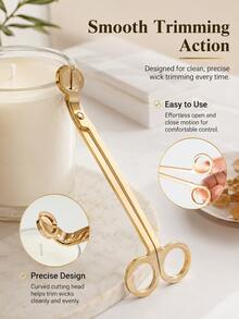 Candle Wick Trimmer Candle Scissors Candle Accessories & Decor Candle Extinguisher Home Decor Wick Cutter Multi-Color Options Birthday Graduation Gift - Multicolor - View 8