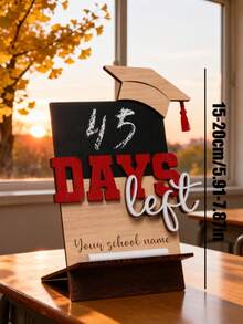 Personalized Graduation Countdown Blackboard Sign, Customized Senior Graduation Days Board, Customized School Name Decor, Graduation Party Display, Graduate Gift, Student, Class Of 2026, Graduation Keepsake, Senior Gift, Classroom Decor - C-graduation Countdown Sign - View 6