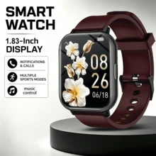 QAGSFLC 1 pieza Reloj inteligente deportivo unisex cómodo con correa de silicona, llamadas inalámbricas, podómetro, calorías, seguimiento de fitness, modo deportivo, control remoto de cámara, control de música, recordatorio de alarma, notificación de mensajes, reloj inteligente deportivo multifunción, adecuado como regalo de vacaciones - Multicolor - Ver 10