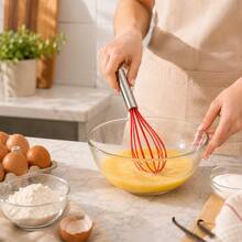 Kit com 5 Utensílios Silicone de Cozinha Vermelho Pincel Espátula Fuê Culinário - A - Visão 6