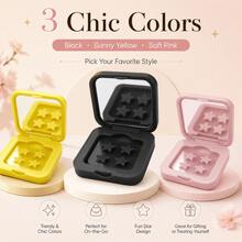 60 Pieces/Box Of Practical Makeup Mirror Decorative Patches, With Star Shaped Decorative Beauty Patches, Portable Travel Makeup Mirror Box, Fashionable Facial Accessories For Daily Makeup, Parties, And Gifts - Multicolor - View 8