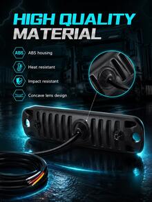 XF.Meraki 2件/4件 6 LED琥珀色閃光燈，卡車緊急閃光燈組，12V-24V警告危險閃爍車燈，LED燈，汽車配件，摩托車配件 - 6LED - 查看 3