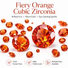 DIY 立方鋯石閃亮璀璨火彩 AAA 級圓形機切 1mm 2mm-15mm 立方散石 CZ 鋯石寶石珠飾手工製作 莫桑鑽透明寶石 - 紅色 - 查看 5