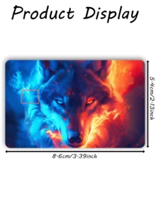 1pc Flame Wolf Official Credit Card Sticker Privacy Protection Card Skin, Ice & Fire Wolf Holiday Gift PVC Material Anti-Fingerprint Anti-Scratch Wear-Resistant Card Sleeve Skin, Suitable For Men, Women, Couples, Small Chip Card, Bank Card Decoration Sticker, Credit Card, Transportation Card, Student Campus Card Personalized DIY - Type a - View 12