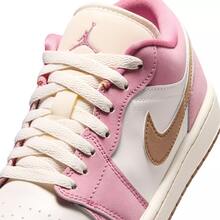 Nike Air Jordan 1 Low Women's Shoes Desert Berry/Sail/Lt British Tan/Chalk DC0774-609 | Low-Top Versatility, Everyday Wearable - 桃粉色 - 查看 4