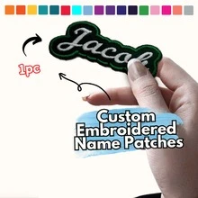 Patch Nama Bordir Kustom, Patch Nama Bordir yang Dipersonalisasi, Aplikasi Patch Nama Kustom, Patch Jahit/Setrika untuk Pakaian, Topi, Ransel, Lencana Nama, Tas Bekal, Patch Pengiring Pengantin, Patch Kata Kustom, Hadiah yang Dipersonalisasi, Dekorasi Bordir - MultiWarna - View 11