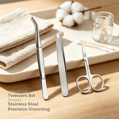Multi Functional Fine Point Craft Tweezers Made Of Premium Stainless Steel Suitable For Ornament Production Toy Modification Tiny Fragment Collection And All Kinds Of Home DIY Handicraft Works