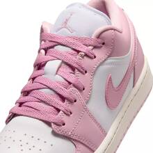 Nike Air Jordan 1 Low Women's Shoes Iced Carmine/White DC0774-607 | Low-Top Versatility, Everyday Wearable - 粉紅白色 - 查看 4